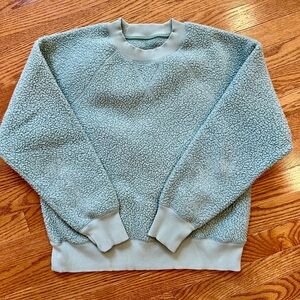Everlane The ReNew Fleece Oversized Crew Sweater